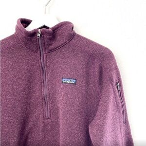 Patagonia• 1/4 Zip fleece Pullover Maroon